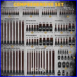 Professional 112-Piece Torx/Hex Socket Set Comprehensive SAE & Metric Coverage