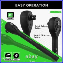 Professional 50-Piece Impact Socket Set, SAE/Metric