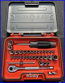Proto 36pc 1/4 Drive Socket Set SAE Metric 1/8 5/8 & 4mm 16mm J47336S NEW