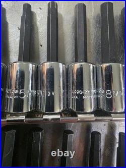 Proto Professional 3/8 Drive Metric/sae Allen Drivers On Holders 13 Piece Set