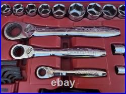 RARE Craftsman Max Axess 31104 Metric & SAE 104 Pc Pass Through Socket Set &Case