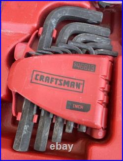RARE Craftsman Max Axess 31104 Metric & SAE 104 Pc Pass Through Socket Set &Case