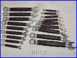 RARE Craftsman Tru Grip SAE Metric 18pc Vintage Polish Combination Wrench Set
