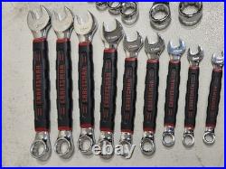 RARE Craftsman Tru Grip SAE Metric 18pc Vintage Polish Combination Wrench Set