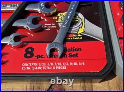 RARE NOS SEARS Craftsman USA 8pc SAE & METRIC Ratcheting Combination Wrench Sets RARE NOS SEARS Craftsman USA 8pc SAE & METRIC Ratcheting Combination Wrench Sets
