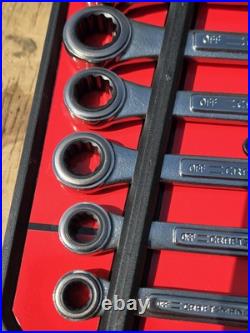 RARE NOS SEARS Craftsman USA 8pc SAE & METRIC Ratcheting Combination Wrench Sets