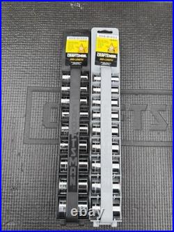 Rare Sears Craftsman USA Nos 18pc Midlength Socket Set SAE Metric 43219 43218