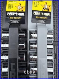 Rare Sears Craftsman USA Nos 18pc Midlength Socket Set SAE Metric 43219 43218