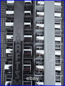 Rare Sears Craftsman USA Nos 18pc Midlength Socket Set SAE Metric 43219 43218
