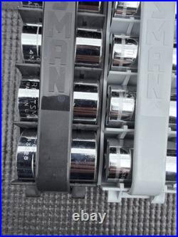 Rare Sears Craftsman USA Nos 18pc Midlength Socket Set SAE Metric 43219 43218