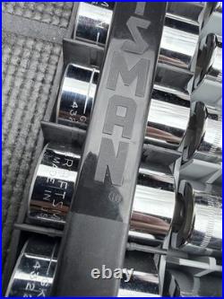 Rare Sears Craftsman USA Nos 18pc Midlength Socket Set SAE Metric 43219 43218