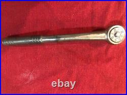 Rare Vintage Blackhawk 1/2 Drive Free Wheeling Ratchet 49997 USA Curved Shaft