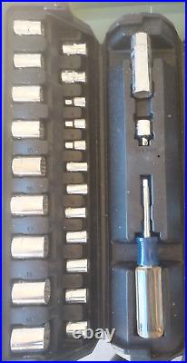 Rare/Vintage Sears Craftsman 62pc withorig. Folding case Metric & EE-Socket Set