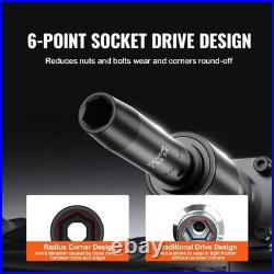Rugged 65-Piece Impact Socket Set, Cr-V Steel, SAE/Metric``