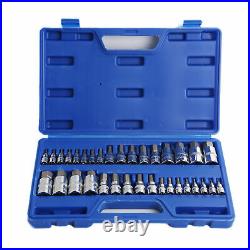 thumbnail image 2 of 32pc Master Hex Bit Set – SAE & Metric – 1/4, 3/8, 1/2 Inch Drives – CALHAWK 2 of 6