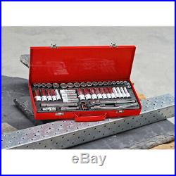 SEALEY 45 Piece 3/8 Metric & Imperial AF Socket Set & Ratchet + Case, AK692