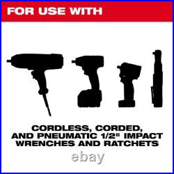 SHOCKWAVE Impact-Duty 1/2 In. Drive Metric and SAE Standard Impact PACKOUT Socke