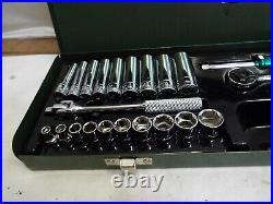 SK 41pc 1/4 inch Drive SAE Deep Socket Ratchet Set in Box Extension Driver 91844