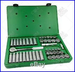 SK Hand Tools 4147 47Pc 1/2Dr 12Pt Standard and Deep SAE and Metric Socket Set