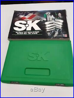 SK Hand Tools 91848 48pc 1/4 Dr. Deep/Standard Metric/Fractional Socket Set