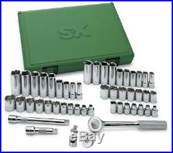 SK Hand Tools 94549 49pc 3/8 Dr. 6pt Deep/Standard Metric/Fractional Socket Set
