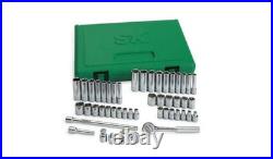 SK PROFESSIONAL TOOLS 91848 1/4 Drive SAE Metric Socket Set 48 pcs