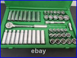 SK PRO TOOLS 47 Piece 1/2 Drive 12 Pt Std and Deep SAE and Metric Socket Set SK PRO TOOLS 47 Piece 1/2 Drive 12 Pt Std and Deep SAE and Metric Socket Set