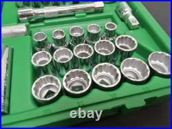 SK PRO TOOLS 47 Piece 1/2 Drive 12 Pt Std and Deep SAE and Metric Socket Set SK PRO TOOLS 47 Piece 1/2 Drive 12 Pt Std and Deep SAE and Metric Socket Set