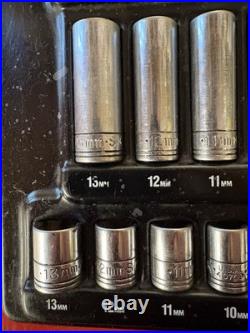 SK Professional Tools 34 Pc Socket set 1/4 Drive Metric and SAE