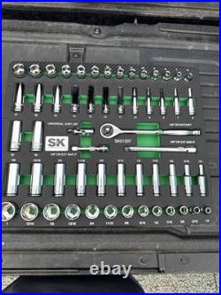 SK Professional Tools 3/8 Drive 56Pc Metric/SAE Socket Set New Lifetime Sk01307