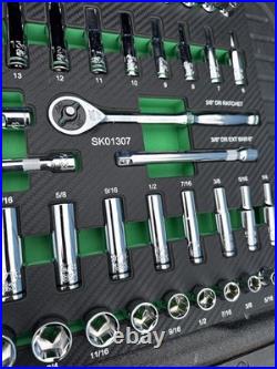 SK Professional Tools 3/8 Drive 56Pc Metric/SAE Socket Set New Lifetime Sk01307