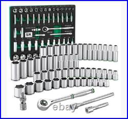 SK Professional Tools 3/8 Drive 56 Piece Metric/SAE Socket Set New Lifetime