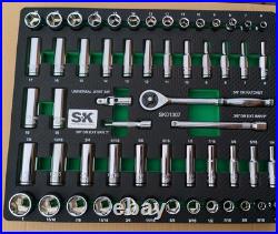 SK Professional Tools 3/8 Drive 56 Piece Metric/SAE Socket Set New Lifetime