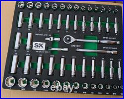 SK Professional Tools 3/8 Drive 56 Piece Metric/SAE Socket Set New Lifetime