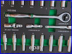 SK Professional Tools 52 Piece 1/2 Drive Metric/SAE Socket Set New Lifetime