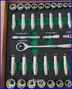 SK Professional Tools 52 Piece 1/2 Drive Metric/SAE Socket Set New Lifetime