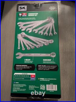 SK Professional Tools Combination Wrench Set, Metric & SAE NEW Top Quality