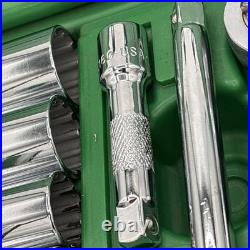 SK S&K 43pc 3/8 12pt #94545 Socket Set Std Deep+Shallow SAE+Metric NICE
