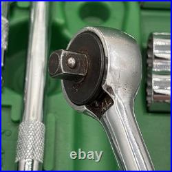 SK S&K 43pc 3/8 12pt #94545 Socket Set Std Deep+Shallow SAE+Metric NICE