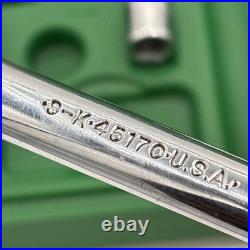SK S&K 43pc 3/8 12pt #94545 Socket Set Std Deep+Shallow SAE+Metric NICE