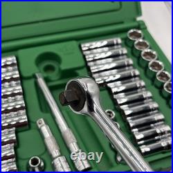 SK S-K #94547 Socket Set 47Pc 3/8 SAE &Metric with45185 Fine Tooth Ratchet NICE