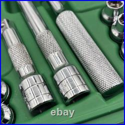 SK S-K #94547 Socket Set 47Pc 3/8 SAE &Metric with45185 Fine Tooth Ratchet NICE