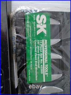 SK Tool Lot Crowfoot Set Standard, Metric 3 Sets New