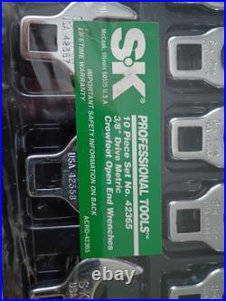 SK Tool Lot Crowfoot Set Standard, Metric 3 Sets New