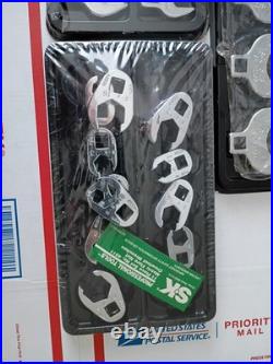 SK Tool Lot Crowfoot Set Standard, Metric 3 Sets New