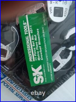 SK Tool Lot Crowfoot Set Standard, Metric 3 Sets New