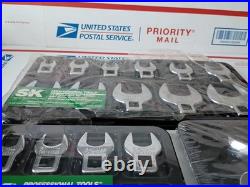 SK Tool Lot Crowfoot Set Standard, Metric 3 Sets New