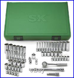 SK Tools 91860 60 Piece 1/4 Drive Fractional/Metric Standard/Deep Socket Set