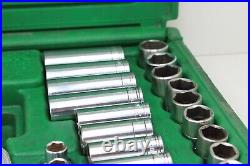 SK Tools 94547 3/8 Drive 47 Piece 6 Point Standard/Deep SAE/Metric Sockets USA