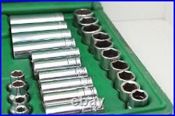 SK Tools 94547 3/8 Drive 47 Piece 6 Point Standard/Deep SAE/Metric Sockets USA